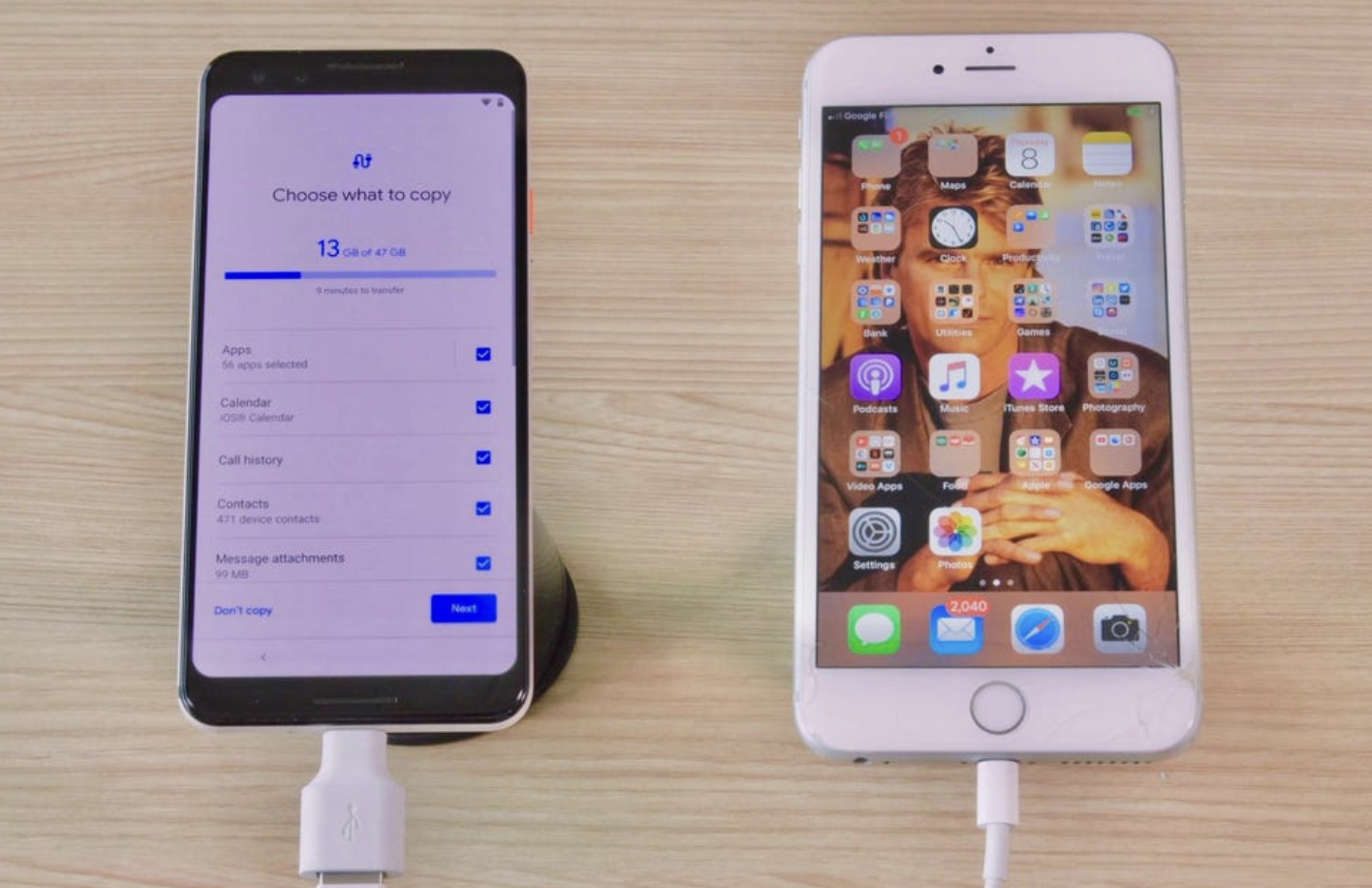 how to transfer data from iPhone to Android